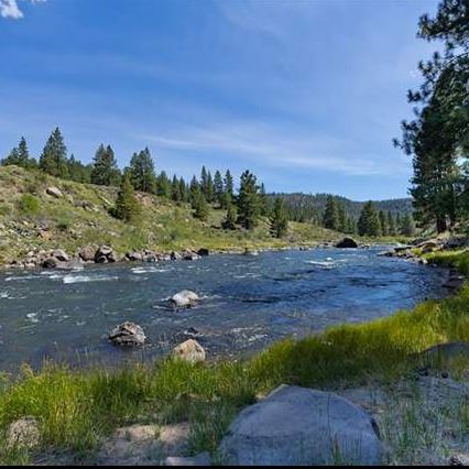 Hirschdale area with Truckee River