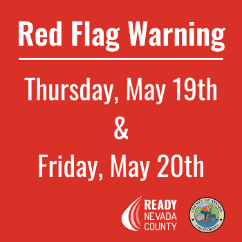 National Weather Service Red Flag Warning, May 19 and 20, 2022