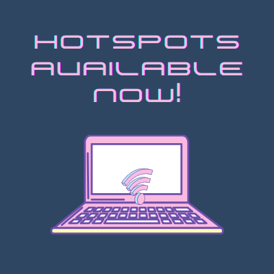 Dark blue background with pick text and image of laptop 