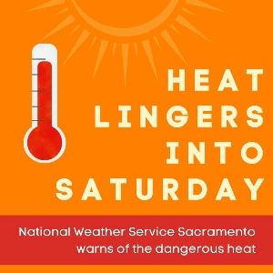 Heat lingers into saturday