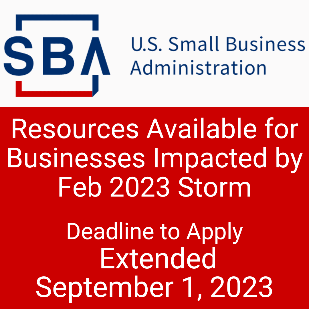 Small Business and Resources Available for Businesses Impacted by Feb 2023 Winter Storm