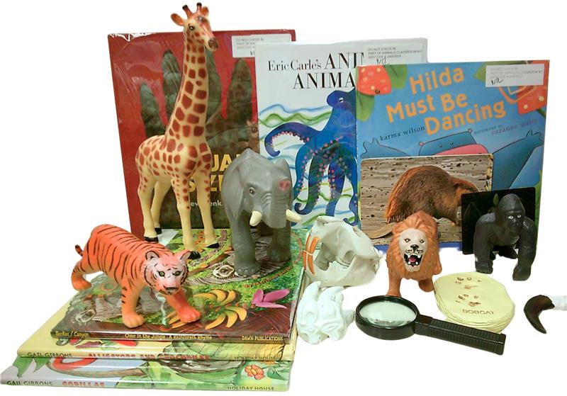 animal-themed children's toys and picture books