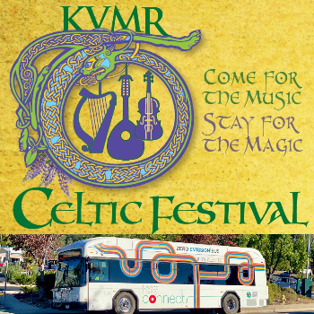 Transit Nevada County Connects Free Fares May 2 and 3 to KVMR Celtic Festival 