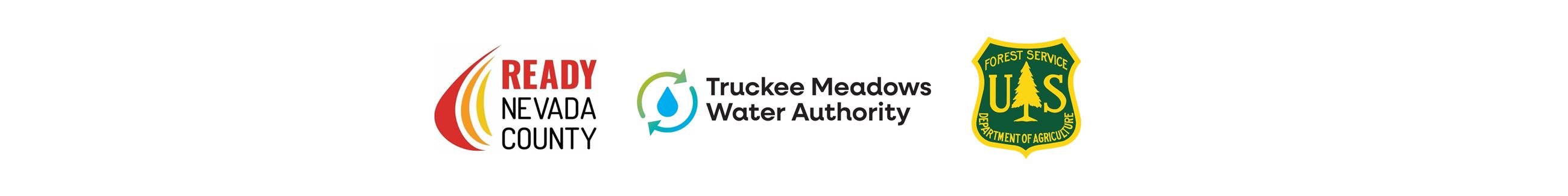 Ready Nevada County, USFS, Truckee Meadows Logos 