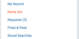 Screen Shot on how to cancel a library hold