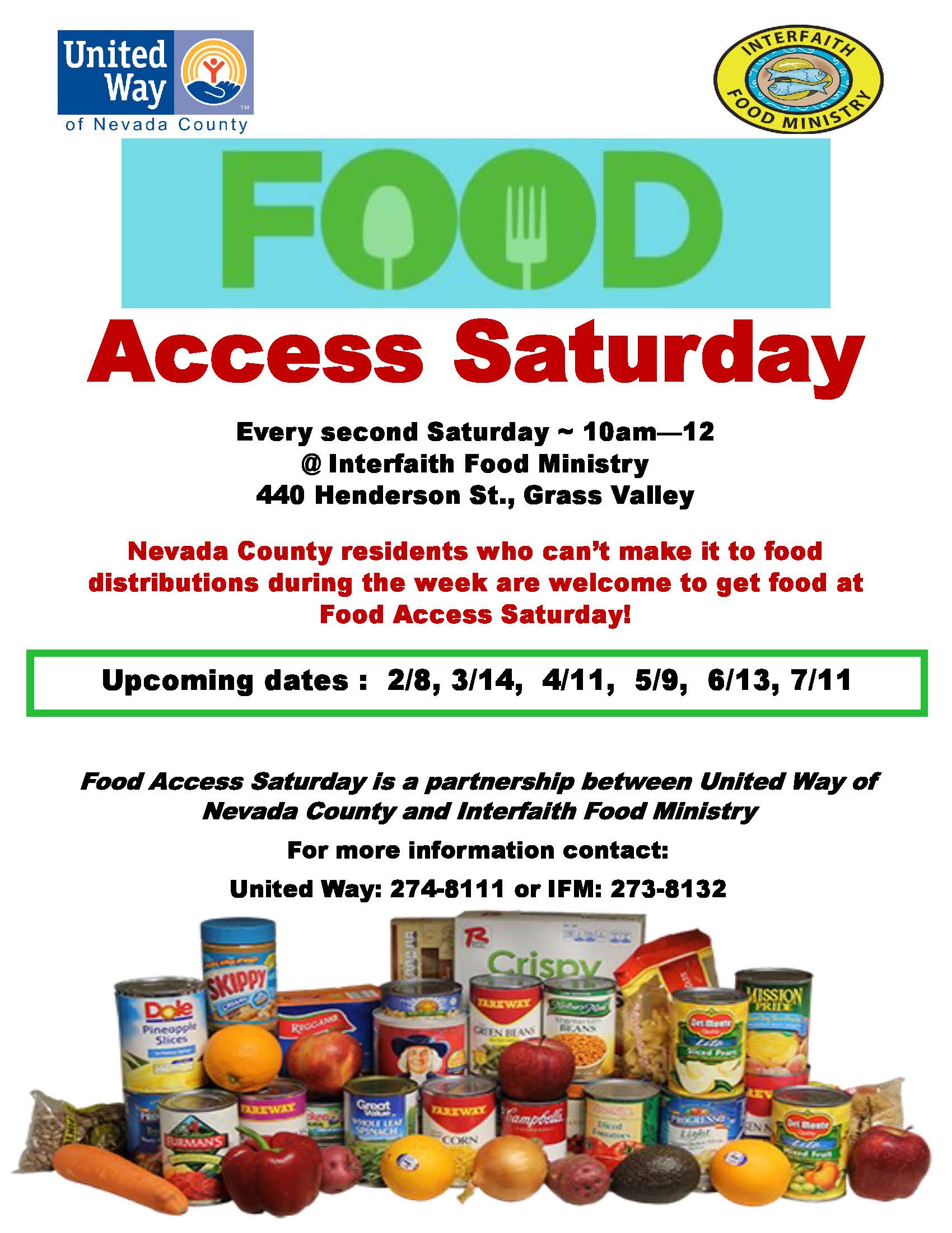 Food Access Saturday flyer