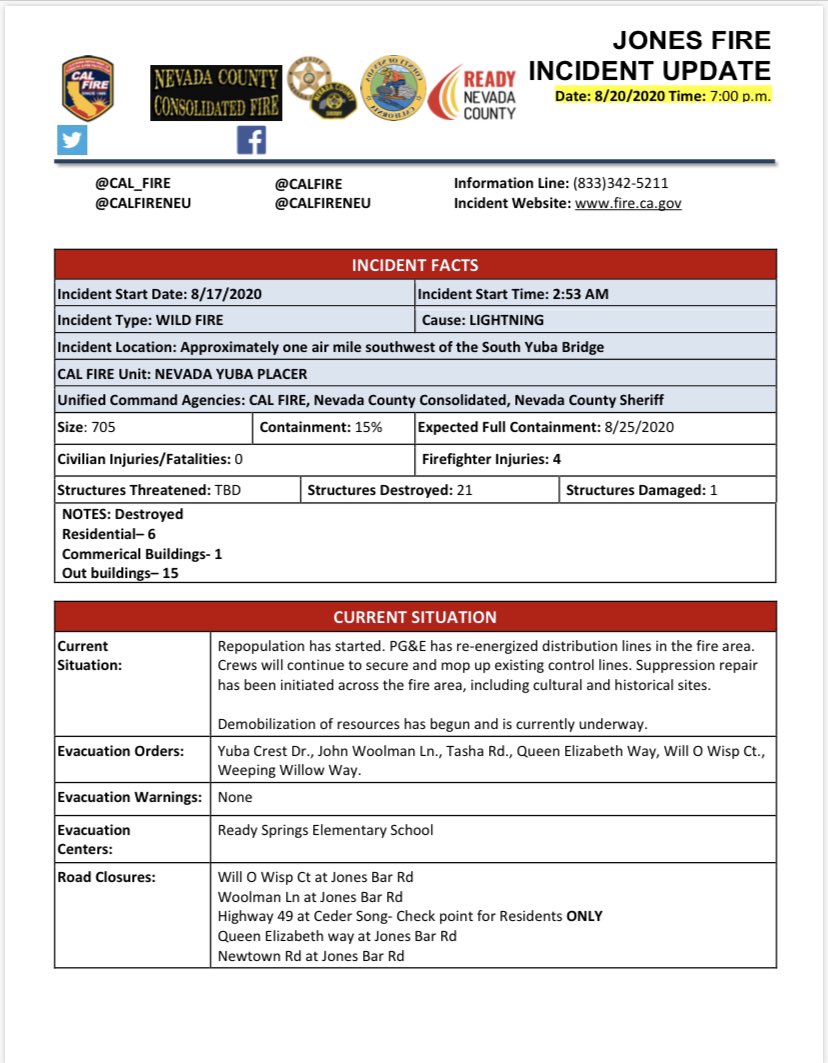 Jones Fire Fact Sheet 8.20.20