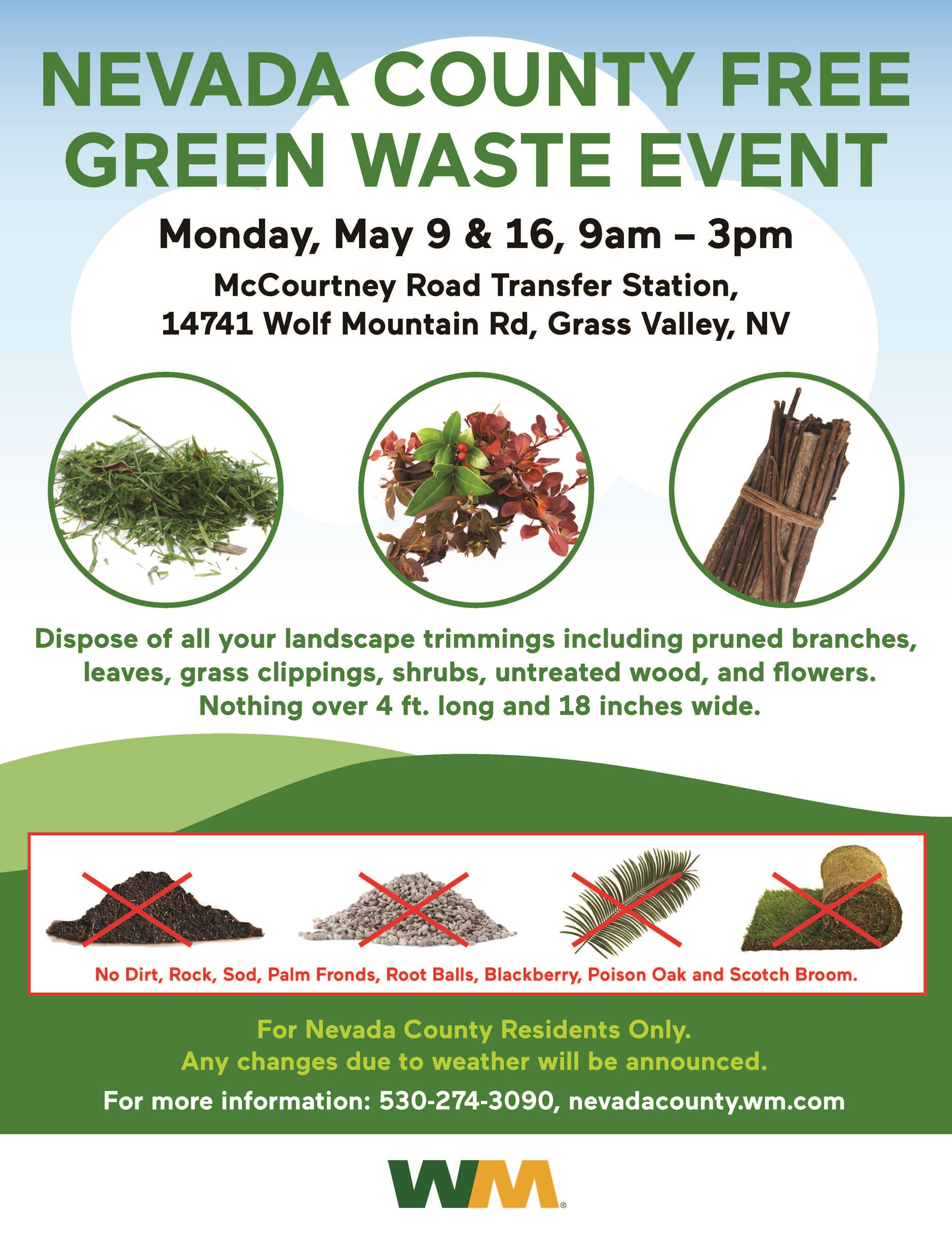 WM-Nevada County Green Waste Event 2022
