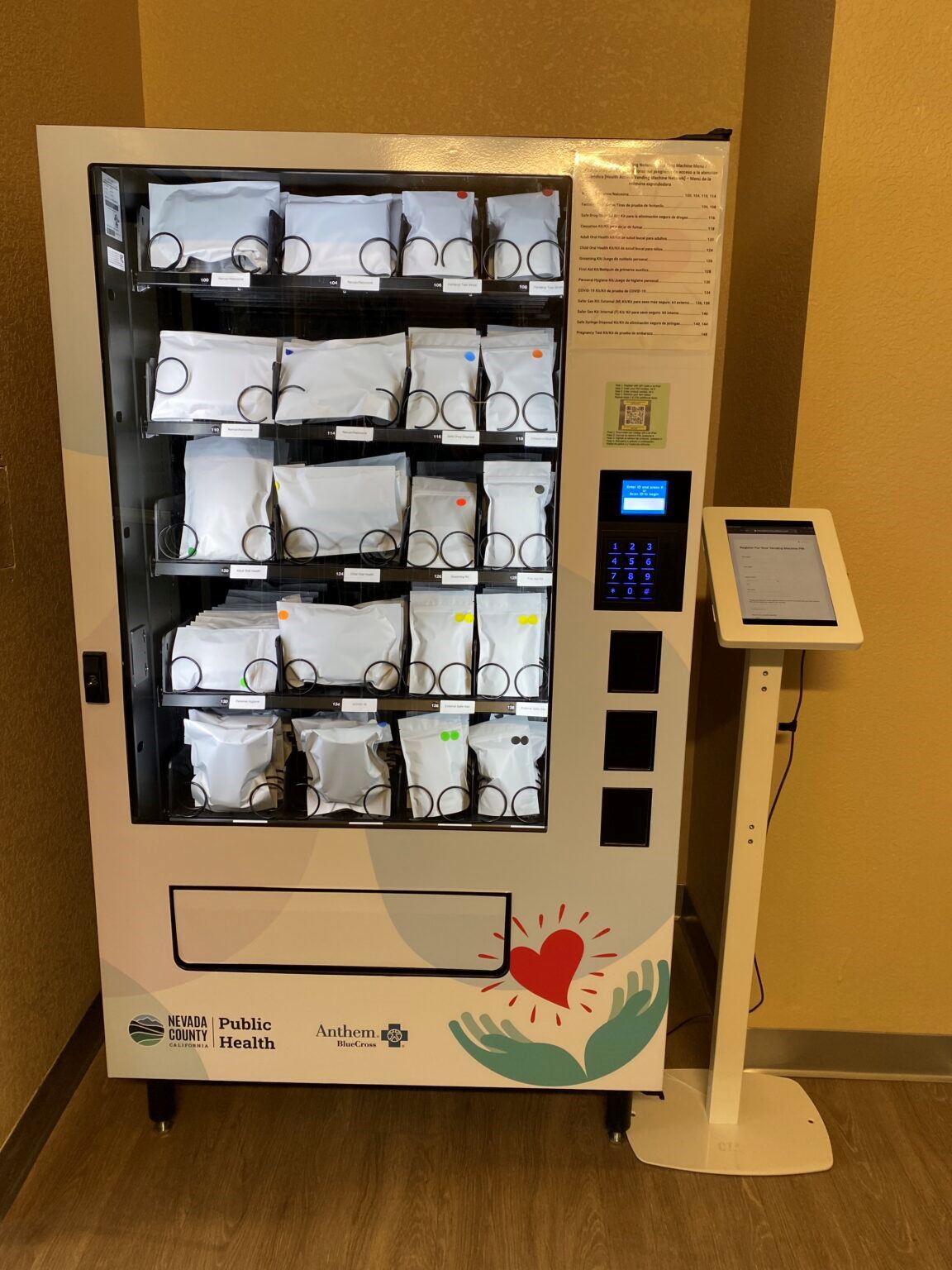 Public Health's Health Access Vending Machine - Truckee Location