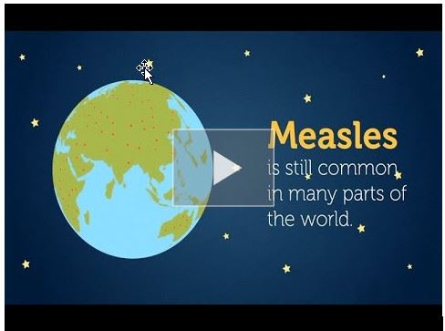 Measles is still common in many parts of the world
