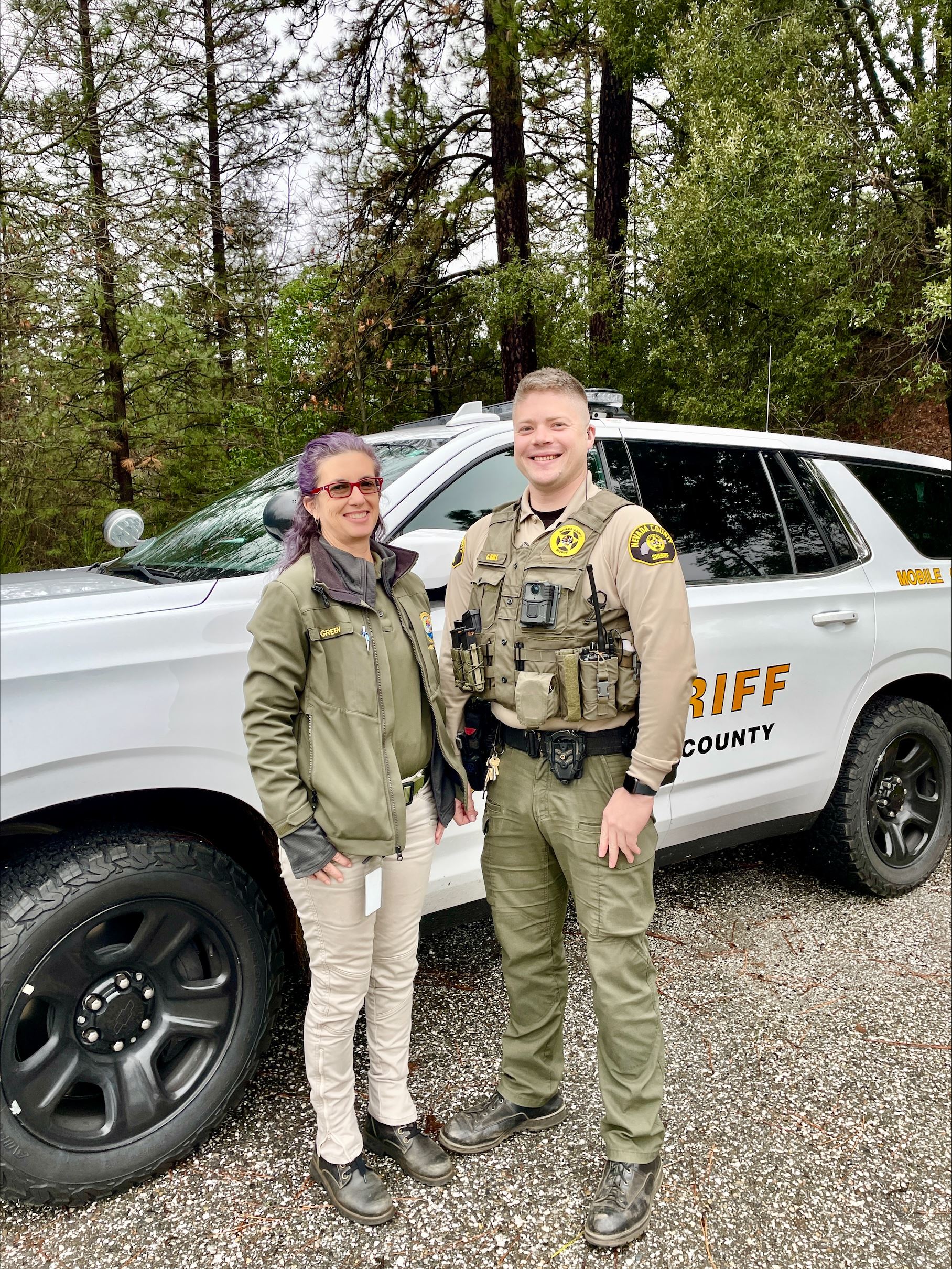 Deputy Ball and Associate Clinical Social Worker Stacy Green