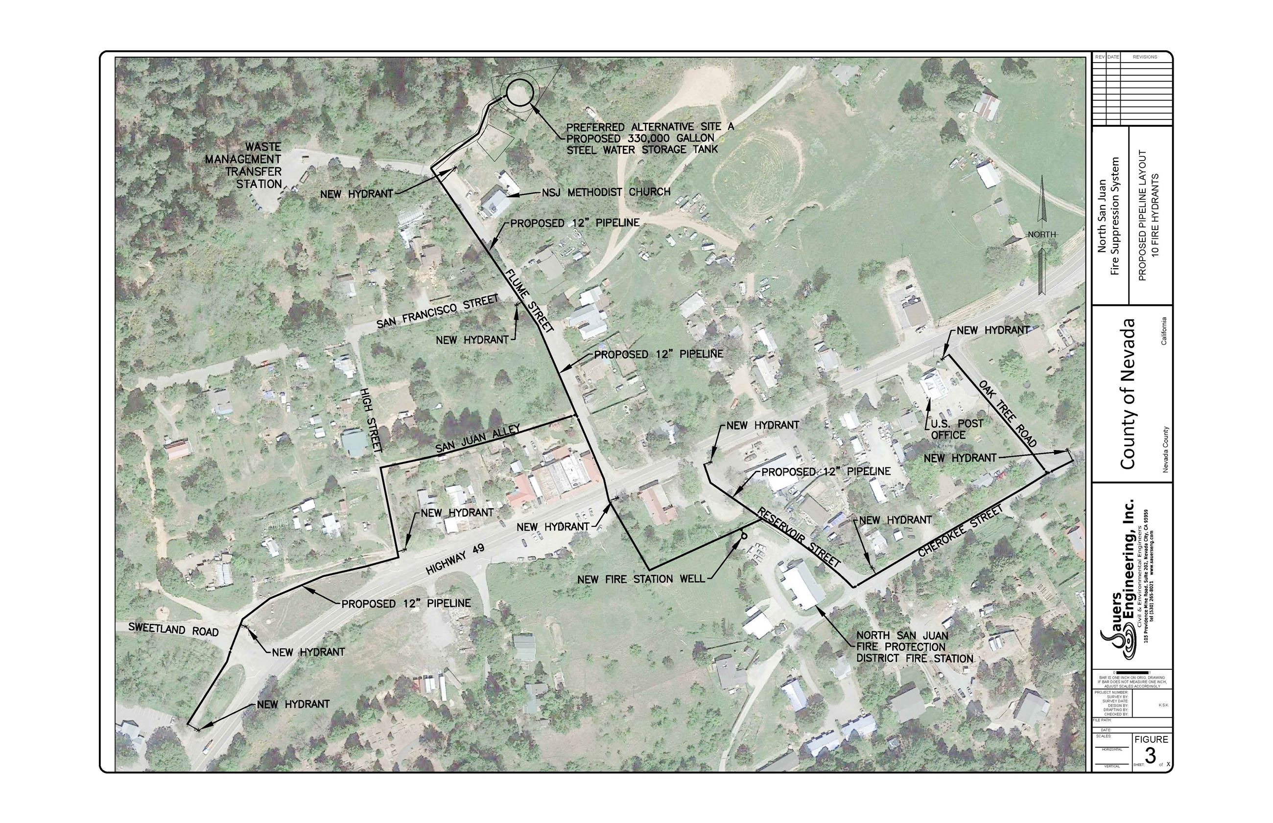North San Juan Fire Suppression System Map
