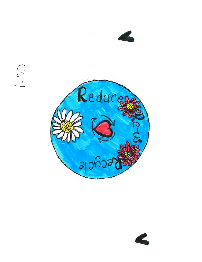 image of student's design on recycling 