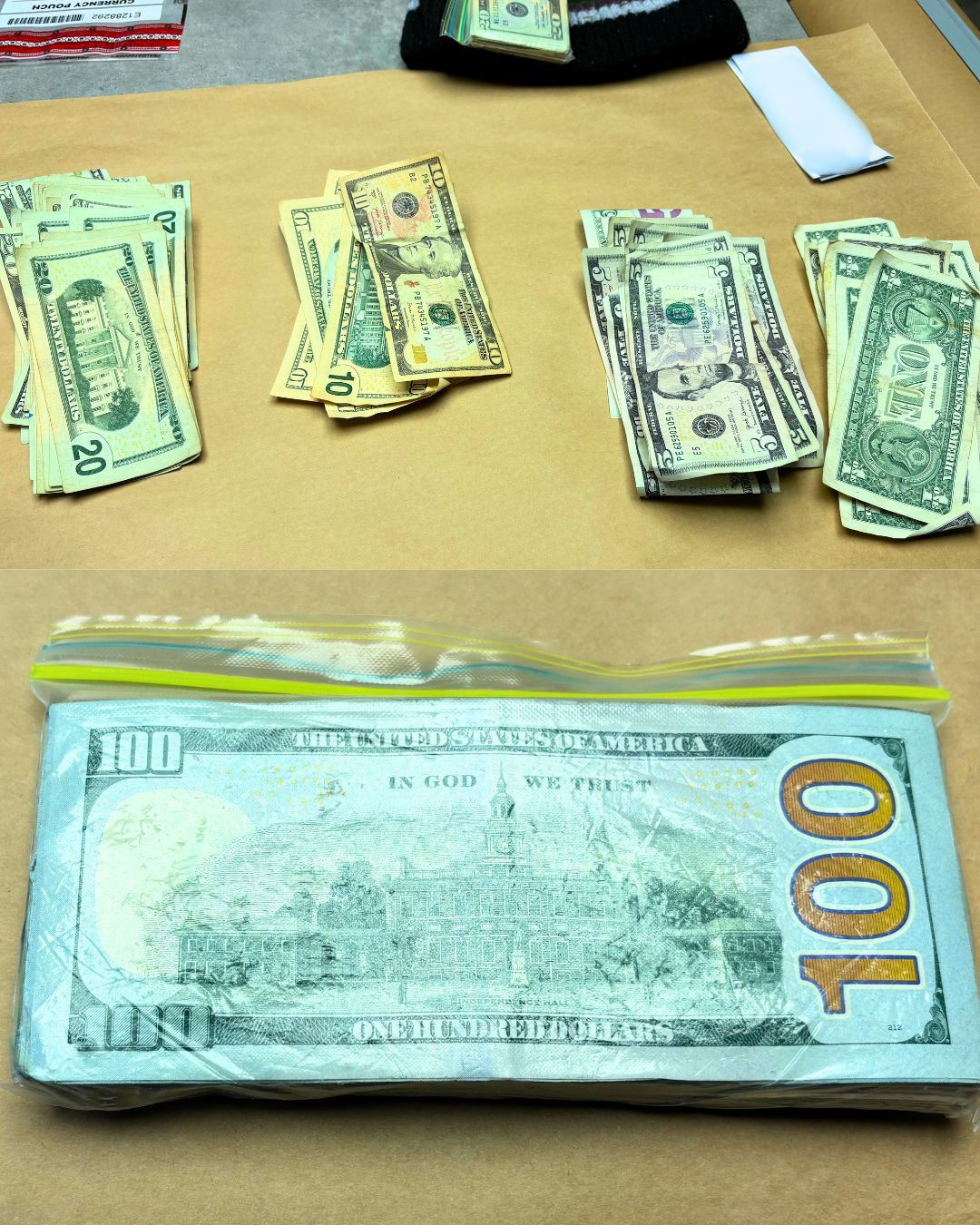 Some of the recovered cash