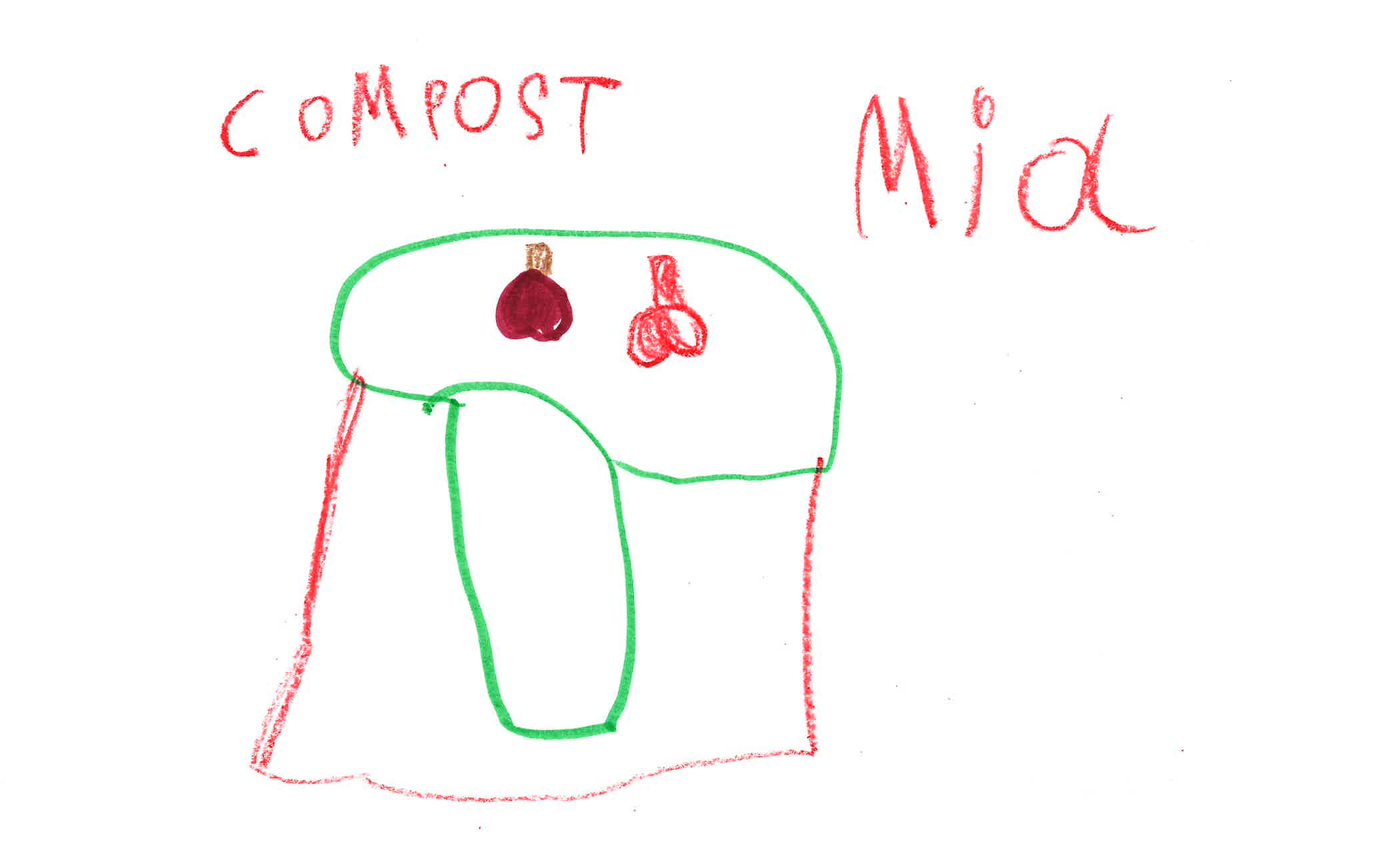 Drawing of compost bin